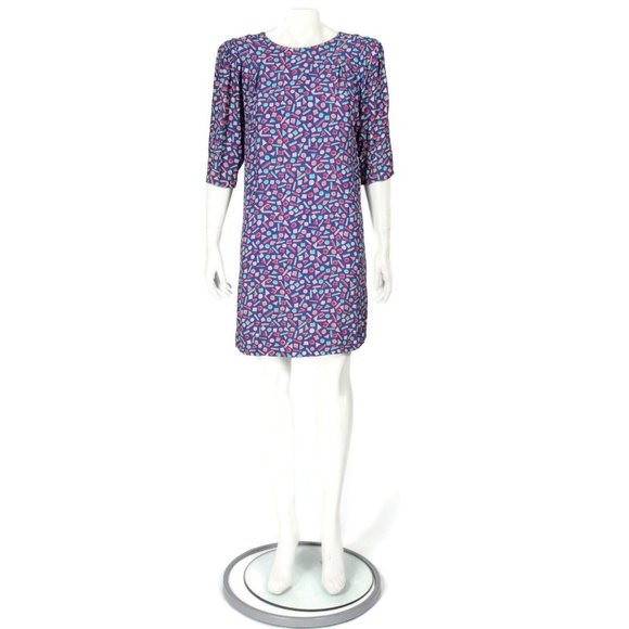 Vintage 80's Jane Schaffhausen Geometric Shapes Retro Cosplay Dress size P8 -077 - Picture 3 of 6